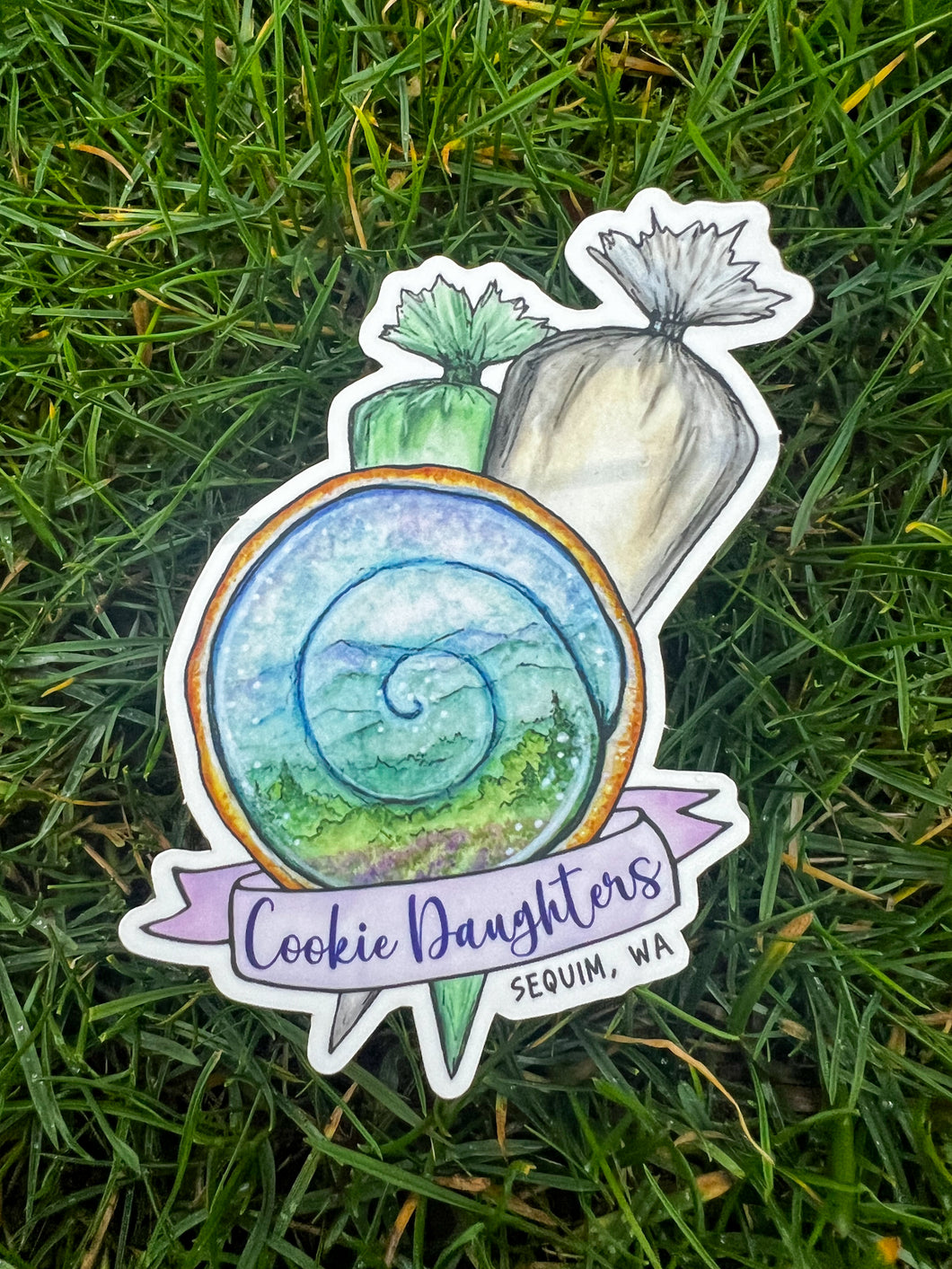 Olympic Peninsula Cookie Sticker